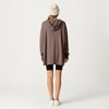 Anna-Kaci Women’s Long Sleeve Waffle Knit Hoodie Top with Kangaroo Pocket Soft Relaxed Fit Drop Shoulder Design - 4 of 4