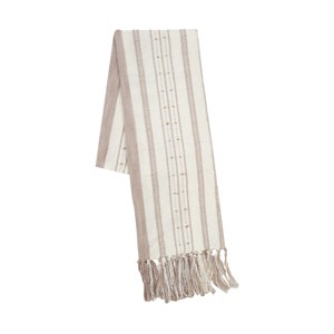 carol & frank Oriana Natural Striped Towel - 1 of 4
