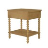 VYNXARIA Traditional design Solid Wood frame Nightstand,Natural - 2 of 4