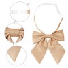 INSPIRE CHIC Women's Metallic Shiny Pre-tied Adjustable Strap Bow Ties - 3 of 4