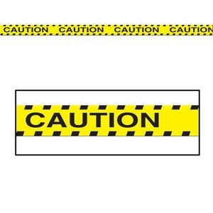 Beistle Caution Party Tape, 3" x 20', (5/Pkg) Multicolored - 1 of 1