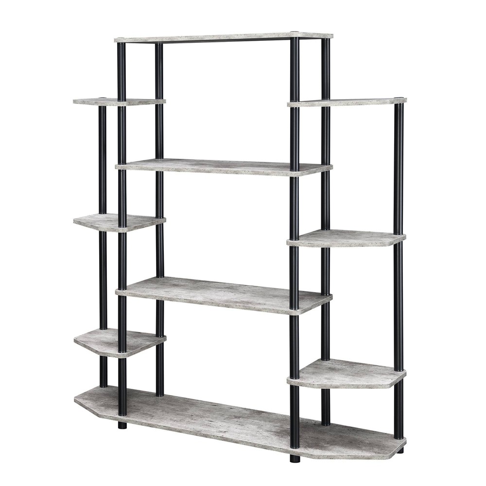 Photos - Garden & Outdoor Decoration 52.5" Breighton Home Harmony Office Display Bookshelf: 7-Tiers, Metal Fram