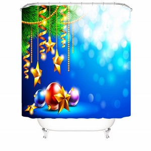 Star Jewelry Shower Curtains for Bathroom Waterproof Fabric Bath Curtain Durable Soft Stylish Bathroom Decor 72x72 Inch - 1 of 1