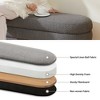 Gericco 49.2" Storage Ottoman Bench Upholstered Fabric Storage Bench for Bedroom End of Bed Aesthetic Large Oval Storage Ottoman - 4 of 4