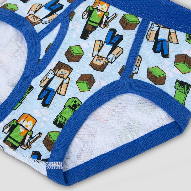 Boys' Mojang Minecraft 5pk Briefs Underwear, 5 of 6