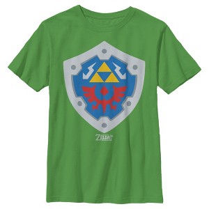 Boy's Nintendo Legend of Zelda Link's Awakening Hylian Shield T-Shirt - 1 of 3