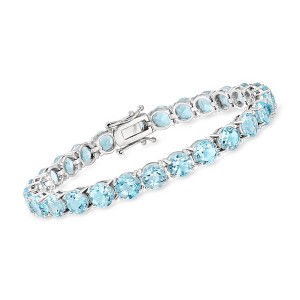 Ross-Simons 30.00-25.00 ct. t.w. Sky Blue Topaz Tennis Bracelet in Sterling Silver - 1 of 3