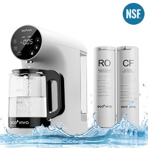 Ecoviva 200G Countertop Reverse Osmosis Water Filtration System with 5 Stage Filtration 3:1 Pure to Drain, TDS Monitor, Faster Delivery Flow - 1 of 4