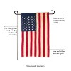 Evergreen Flag Patriotic American Flag Tea Stained - 3 of 4