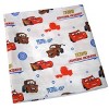 Disney Cars Team Lightning McQueen 2 Pack Super Soft Fitted Toddler Sheet and Pillowcase Set - Blue, Red and Brown - 2 of 3