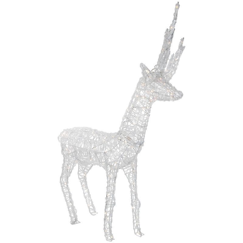Northlight LED Lighted Commercial Grade Acrylic Reindeer Outdoor Christmas Decoration - 46.5" - Warm White Lights, 4 of 6