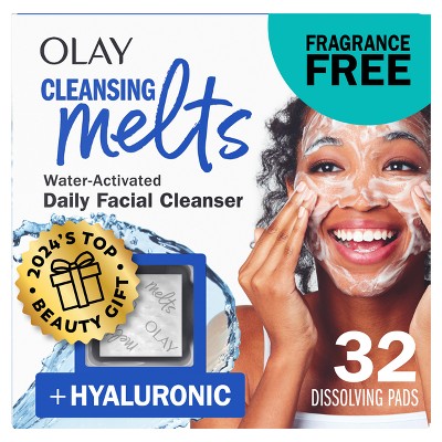 Olay Face Cleansing Melts with Hyaluronic Acid - 32ct