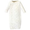 Touched by Nature Baby Boy Organic Cotton Side-Closure Snap Long-Sleeve Gowns 3pk, Boho Fox, 0-6 Months - 2 of 4