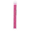 John Bead Miyuki Glass Seed Beads 11/0 (22gms), Crystal Hot Pink Lined AB [DB0355] - 2 of 2