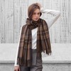 Anna-Kaci Women's Plaid Scarf with Soft Woven Fabric Classic Check Pattern and Cozy Wrap Design - 3 of 3