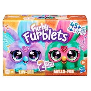 Furby Furblets Luv-Lee & Mello-Nee 2-Pack Mini Electronic Plush Toy for Girls & Boys 6+ - 1 of 4