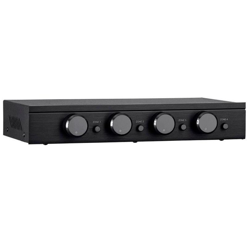 Monoprice SSVC-4.1 Single Input 4-Channel Speaker Selector With Volume Control, Impedance Protection, Individual Zone On/Off Buttons, 2 of 5