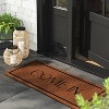 1'8"x4' 'Come In' Coir Doormat Natural - Threshold™: Outdoor Welcome Mat, Front Door, Medium Pile, Rectangle - image 2 of 4