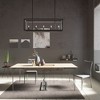 Hunter Fan Squire Manor and Dark Ash 5-Light Linear Kitchen Island Chandelier Ceiling Light Fixture Matte Black - 2 of 4