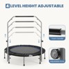 Vynxaria 40" Foldable Mini Trampoline for Adults, Trampoline for Adults with Adjustable Bar - 4 of 4