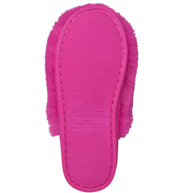Aeropostale Women's Fuzzy Slippers with Cushioned Comfort, 5 of 6