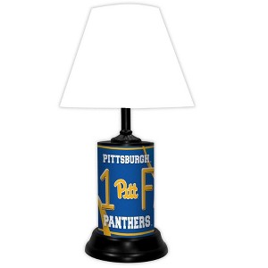 NCAA 18-inch Desk/Table Lamp with Shade, #1 Fan with Team Logo, Pittsburgh Panthers - 1 of 3