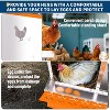 Chicken Nesting Boxes Galvanized Steel Rustproof Egg Laying Box with Egg Collection Systems, Hen Eggs Laying Box, for Chicken House/Duck House/Hen - 4 of 4