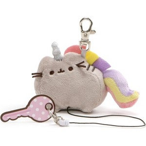 GUND Pusheenicorn Retractable Key Holder – 3” Plush Unicorn Cat Keychain, Ages 8+ - 1 of 4