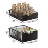 1 Pc Pull Out Cabinet Organizer, Pull-Out Home Organizers Metal Slide Out Drawers Black - 2 of 4