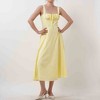 Women's Elegant Pleated Midi Dress - Sleeveless Slim Fit Cocktail Dress with Lining Cherie Code - 4 of 4