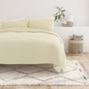 FIONECA Extra Soft Herringbone Comforter Set White Hypoallergenic Microfiber Suitable For All Seasons Machine Washable - 2 of 4