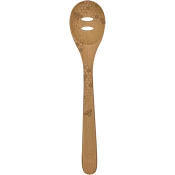Talisman Designs Beechwood Slotted Spoon, Honey Bee Collection, Set of 1