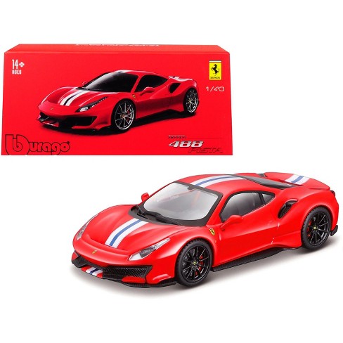 ferrari 488 pista red with white and blue stripes ferrari signature series 1 43 diecast model car by bburago target ferrari 488 pista red with white and blue stripes ferrari signature series 1 43 diecast model car by bburago