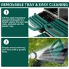 Chicken Nesting Box,  Hole Galvanized Steel Chicken Laying Boxes for Hens with Roll-Away Tray & Vented Holes - 4 of 4
