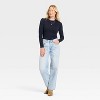 Women's Long Sleeve Slub T-Shirt - Universal Thread™ - 3 of 4