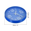 Unique Bargains Decorative Silent Non-Ticking Sweep Movement 3D Numbers Wall Clock 12 Inch - 2 of 4