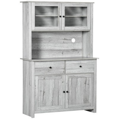 LunaLulinlk 63.5" Kitchen Buffet with Hutch