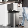 LunaLulink silver 13.2 Gallon Step Trash Can with Soft Close Lid and Deodorizer Compartment - 2 of 4