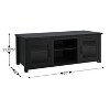 Emma and Oliver TV Stand for up to 80" TV's - 65" Media Console with Classic Full Glass Doors & 3 Adjustable Shelves - image 4 of 4