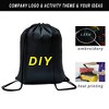 Generic 100 Pack Drawstring Backpack Bulk Drawstring Bags Cinch Sack for Gym, - 4 of 4