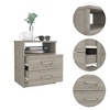 NicBex 2 Drawers Dresser for Bedroom with 1 Open Shelf,Chest of Drawers with White Metal Handle,Storage Dressers for Bedroom - 4 of 4