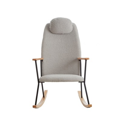 Ridstar Modern Rocking Adjustable & Accent Chairs with High Backrest For Living Room & Bedroom-Grey