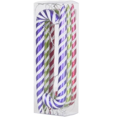 Candy Cane Plastic Straws 12ct