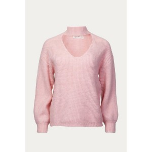 Women's CUTOUT RIBBED-KNIT TURTLENECK SWEATER - RD Style - 1 of 1