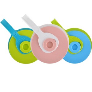 iLIDS 3pk Regular Mouth Sport Lid - Sky Blue/Pale Pink/Lime:  Polypropylene, Dishwasher-Safe Drinkware Accessory - 1 of 1