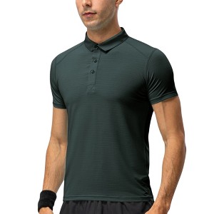 Anna-Kaci Active Men's Athletic Fit Polo Shirt with Short Sleeves and Three-Button Placket for Casual and Sport Styling - 1 of 4
