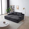 TiramisuBest 3-in-1 Sleeper Sofa Bed with Pull-Out Couch and Linen Chaise, Comfortable Sofa Sleeper for Living Room,Beige - 2 of 4
