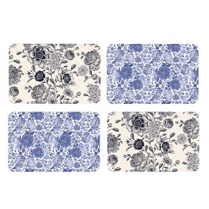 Briarwood Lane Everyday Placemat (4-pack) 17x11.25 Woodcut Florals Placemat - 1 of 4