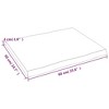 vidaXL Table Top, Light Brown 23.6"x19.7"x(0.8"-1.6") Treated Solid Wood Live Edge - 3 of 4