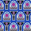 18"x18" Skyline Furniture Square Outdoor Throw Pillow Suzani Stripe Cobalt - 4 of 4
